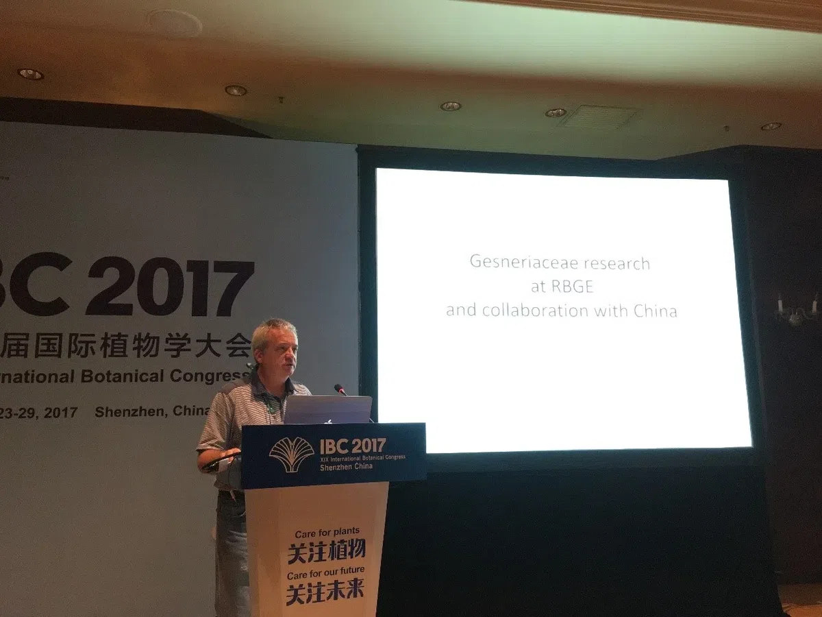 The delegation of GCCC attended the XIX International Botanical Congress in Shenzhen