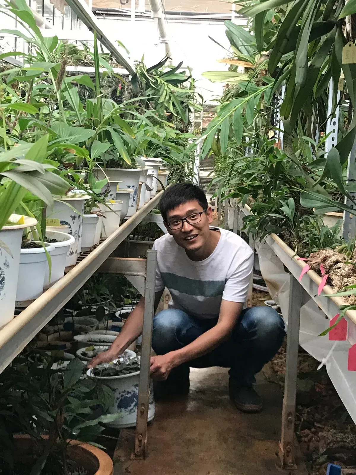 The member of GCCC, Prof. Wen Gang visited The Germplasm Bank of Wild Species in Kunming, Yunnan Province